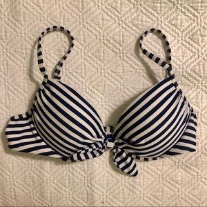 Striped Bathing Suit Top